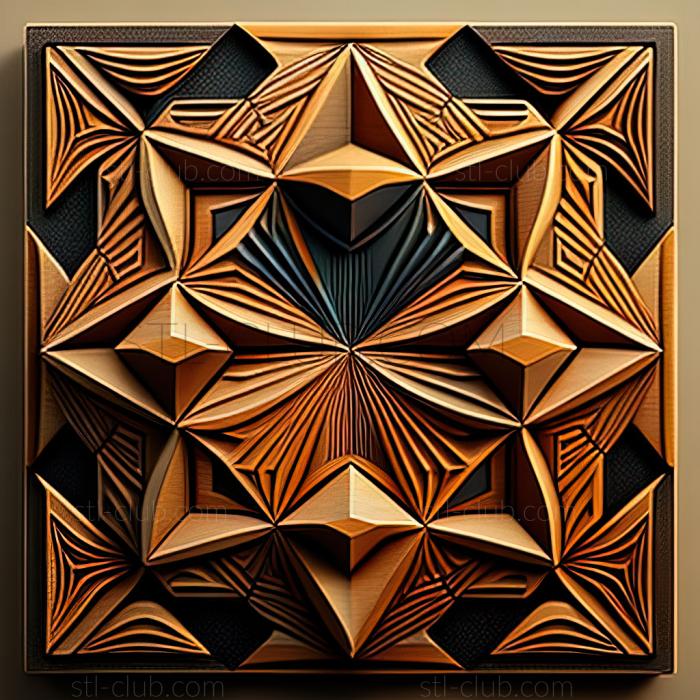 3D model st geometric pattern (STL)